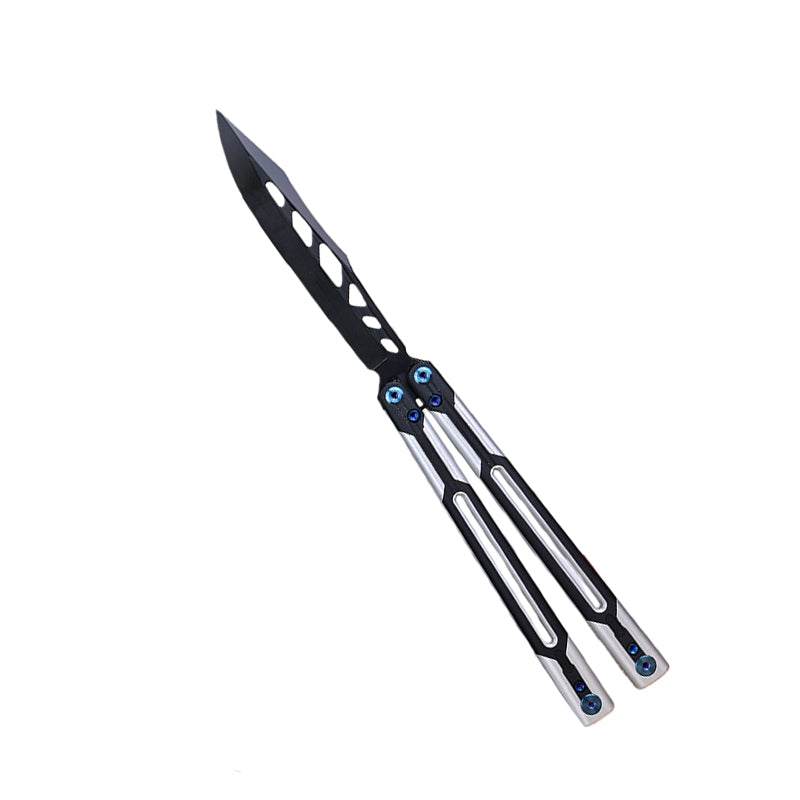 TITUS Cygni Cygnus Bailisong Butterfly Knife Channel 7075 Aluminum+G10/Carbon Fiber/ Handle VG10 Blade Bushing System Jilt Free-swinging Knives