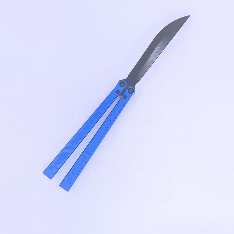 TITUS Barebones BB V3 Bailisong Butterfly Trainer Knife 7075 Aluminum Channel Handle Bushing System Jilt Free-swinging Knives