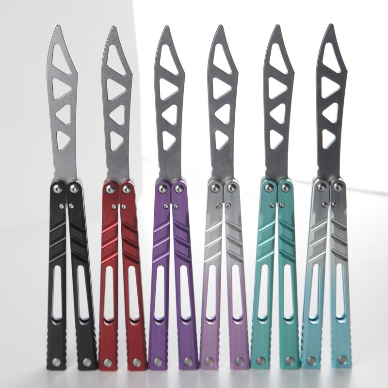 TITUS Alpha Beast AB V3 Bailisong Butterfly Trainer Knife Tanto VG10 7075 Aluminum Channel Handle Bushing System Jilt Free-swinging Knives