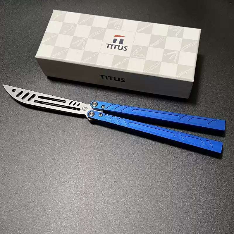 TITUS Barebones BB V3 blue handle trainer
