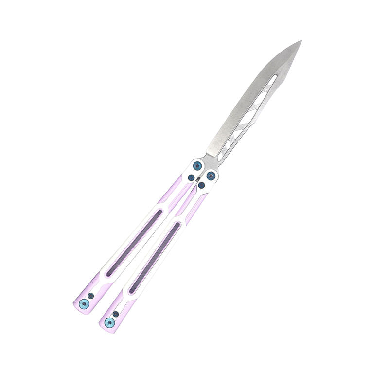 TITUS Cygnus Ceramic white purple silver feather