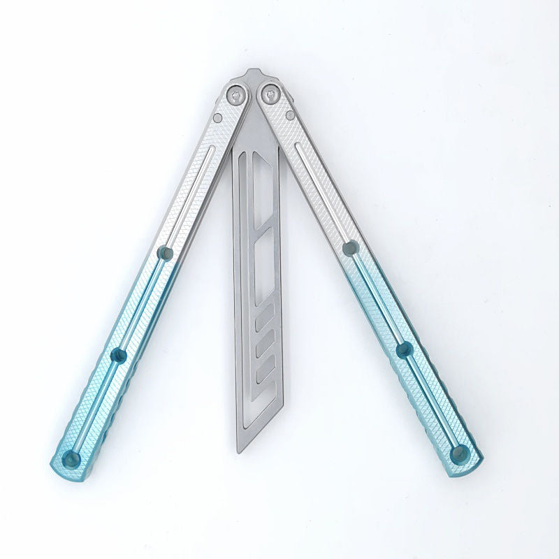 TITUS Kraken Blue-White handle silver trainer