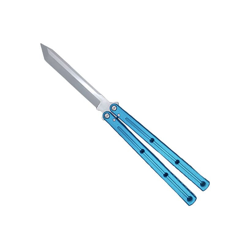 TITUS Kraken Cyan handle silver tanto