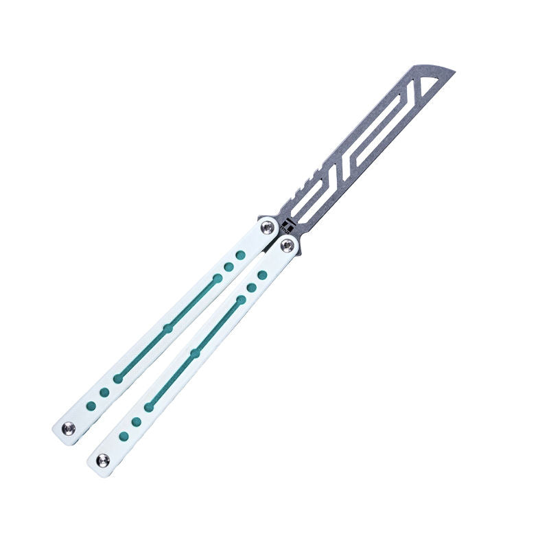 TITUS Nautilus white-green handle silver trainer