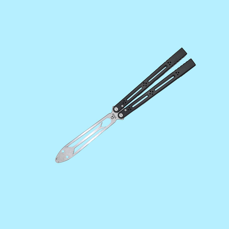 TITUS Basilisk V3 Bailisong Butterfly Trainer Knife Tuning Fork VG10 Bowie 7075 Aluminum+G10 Channel Handle Bushing System Jilt Free-swinging Knives