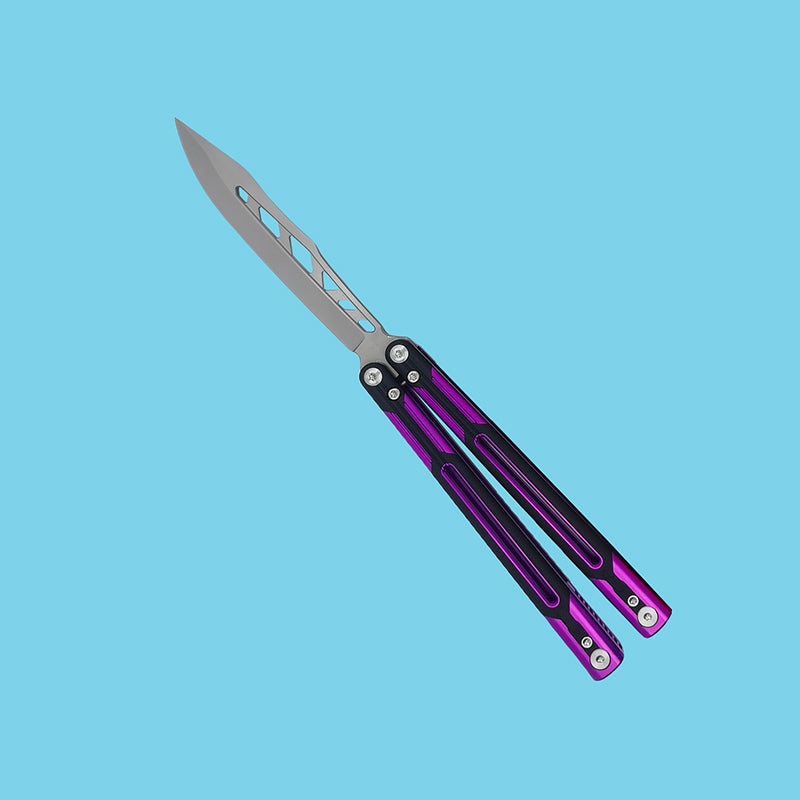 TITUS Cygni Cygnus Bailisong Butterfly Trainer Knife Channel 7075 Aluminum+G10/Carbon Fiber Handle Handle VG10 Blade Bushing System Jilt Free-swinging Knives