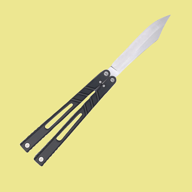 TITUS Alpha Beast AB V3 Bailisong Butterfly Trainer Knife Tanto VG10 7075 Aluminum Channel Handle Bushing System Jilt Free-swinging Knives