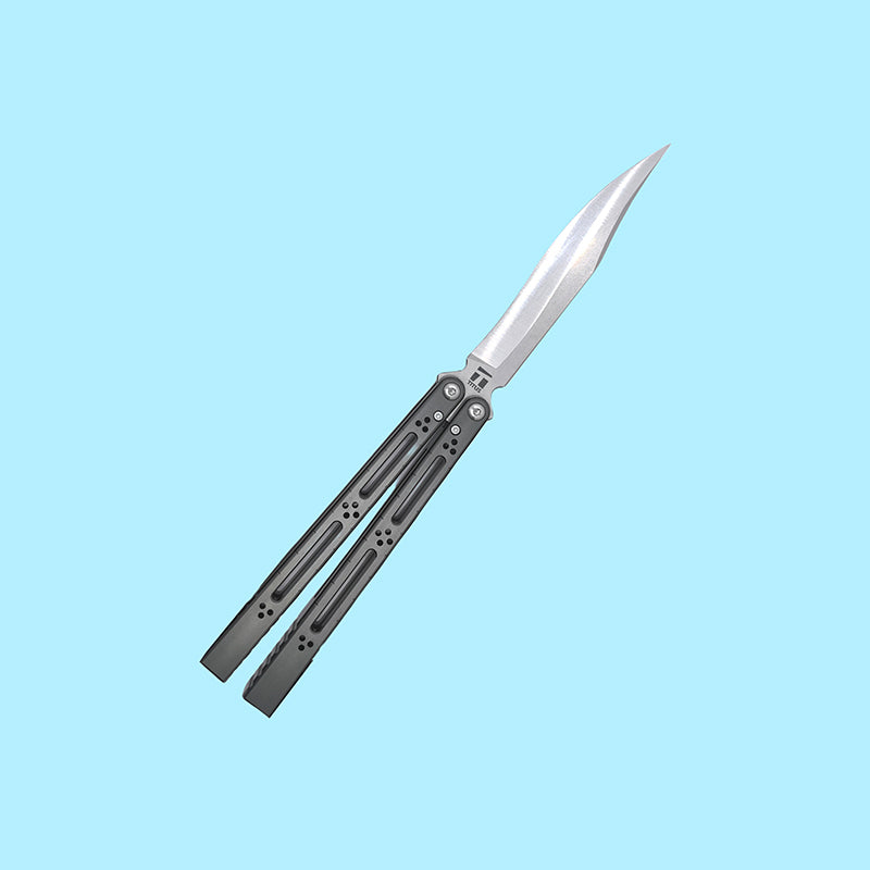 TITUS Basilisk V3 Bailisong Butterfly Trainer Knife Tuning Fork VG10 Bowie 7075 Aluminum+G10 Channel Handle Bushing System Jilt Free-swinging Knives