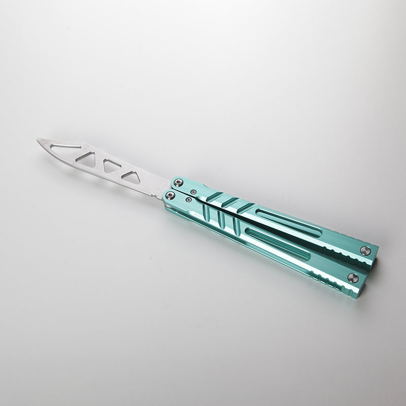 TITUS Alpha Beast AB V3 Bailisong Butterfly Trainer Knife Tanto VG10 7075 Aluminum Channel Handle Bushing System Jilt Free-swinging Knives