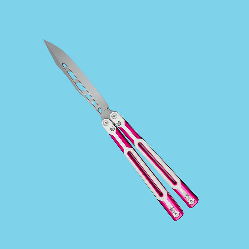 TITUS Cygni Cygnus Bailisong Butterfly Trainer Knife Channel 7075 Aluminum+G10/Carbon Fiber Handle Handle VG10 Blade Bushing System Jilt Free-swinging Knives