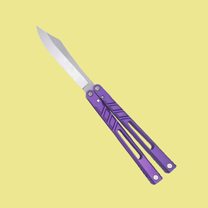 TITUS Alpha Beast AB V3 Bailisong Butterfly Trainer Knife Tanto VG10 7075 Aluminum Channel Handle Bushing System Jilt Free-swinging Knives