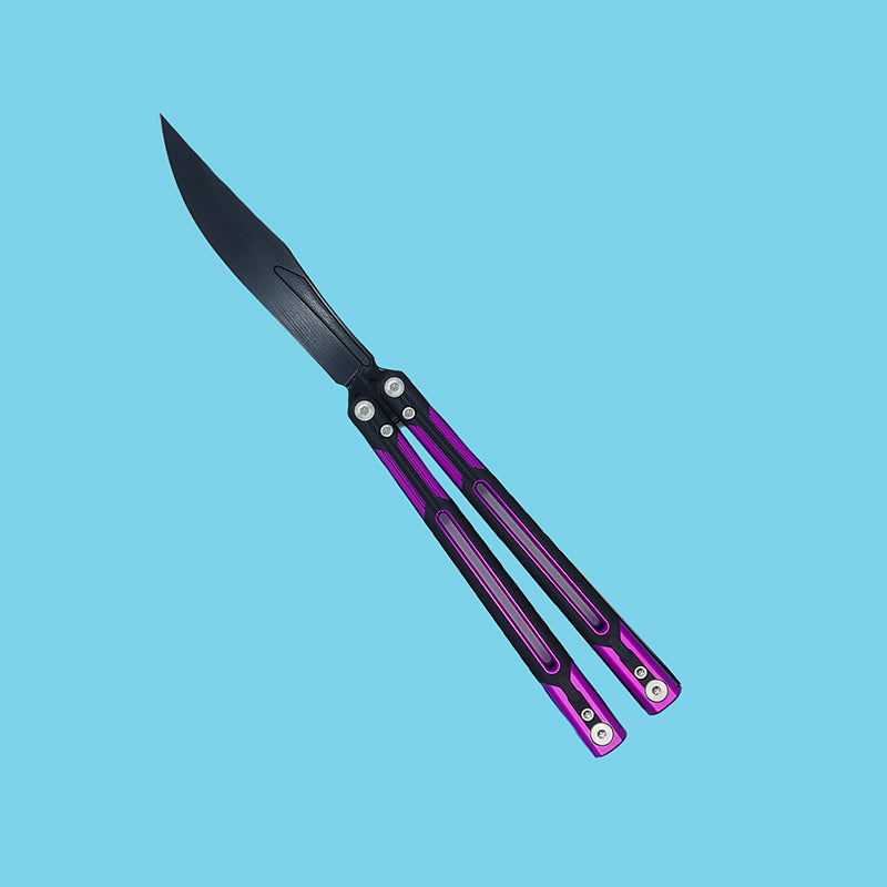 TITUS Cygni Cygnus Bailisong Butterfly Trainer Knife Channel 7075 Aluminum+G10/Carbon Fiber Handle Handle VG10 Blade Bushing System Jilt Free-swinging Knives
