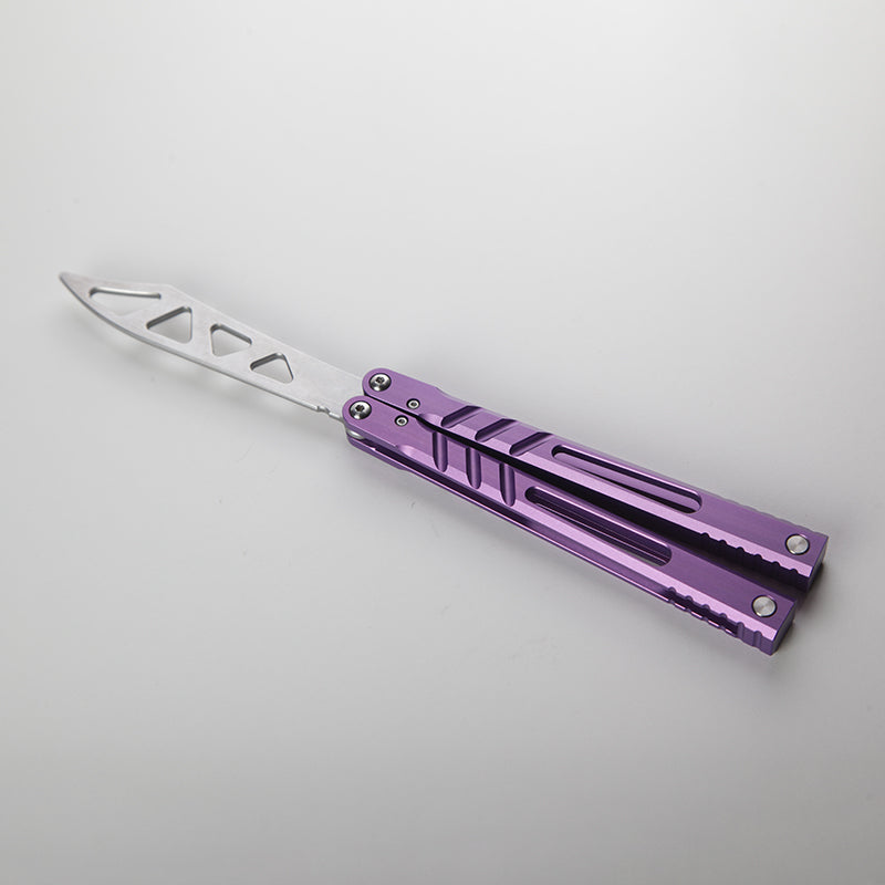 TITUS Alpha Beast AB V3 Bailisong Butterfly Trainer Knife Tanto VG10 7075 Aluminum Channel Handle Bushing System Jilt Free-swinging Knives