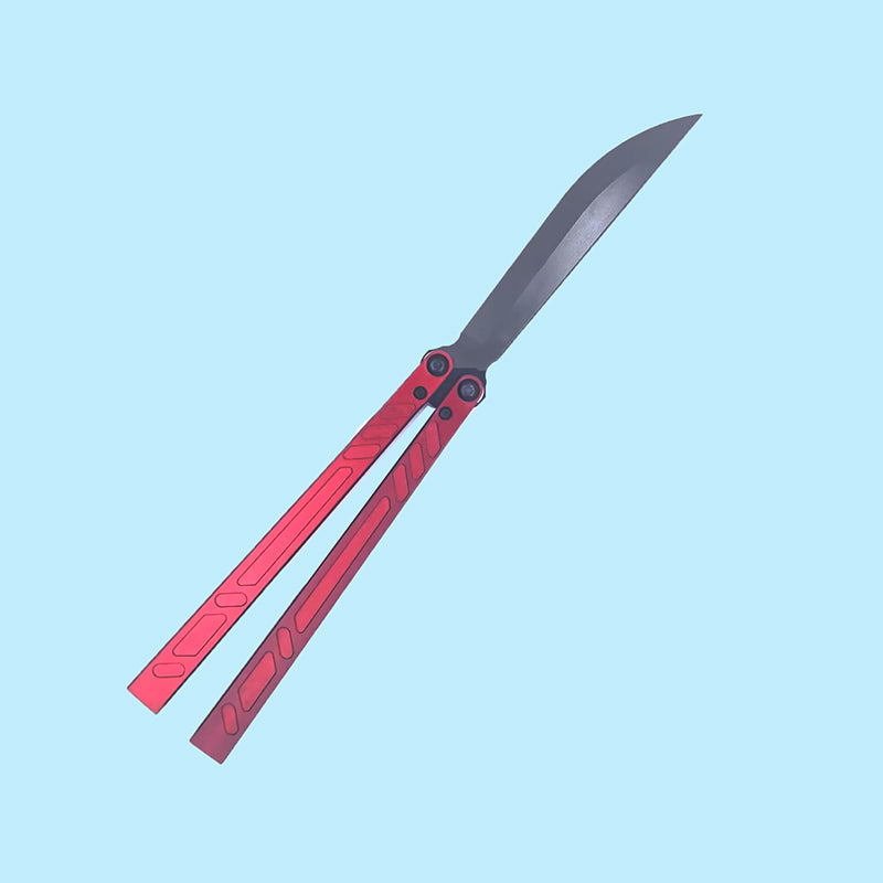 TITUS Barebones BB V3 Bailisong Butterfly Trainer Knife 7075 Aluminum Channel Handle Bushing System Jilt Free-swinging Knives