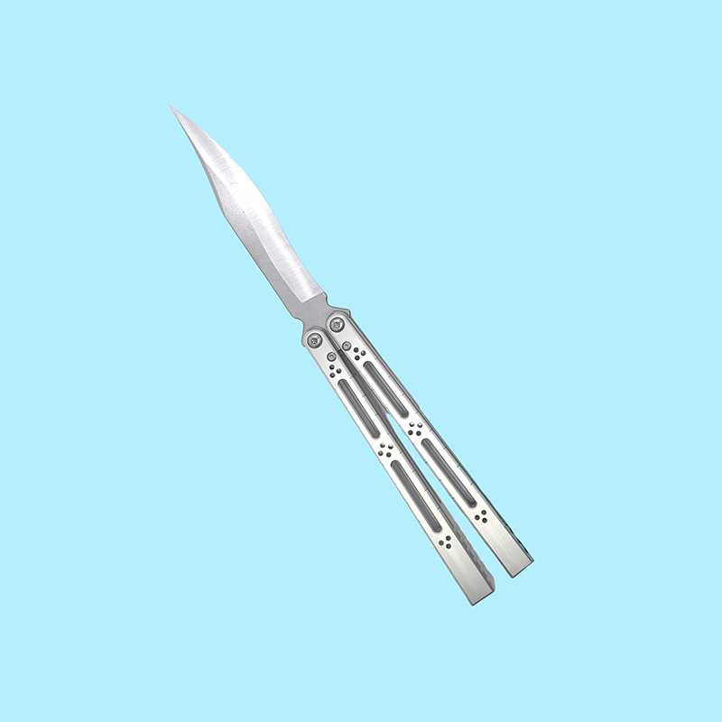 TITUS Basilisk V3 Bailisong Butterfly Trainer Knife Tuning Fork VG10 Bowie 7075 Aluminum+G10 Channel Handle Bushing System Jilt Free-swinging Knives