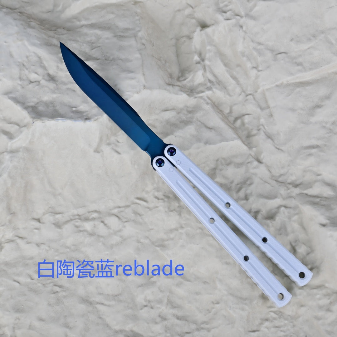 Krake raken  Winter Limited Edition Titanium‑blue Coated Blade