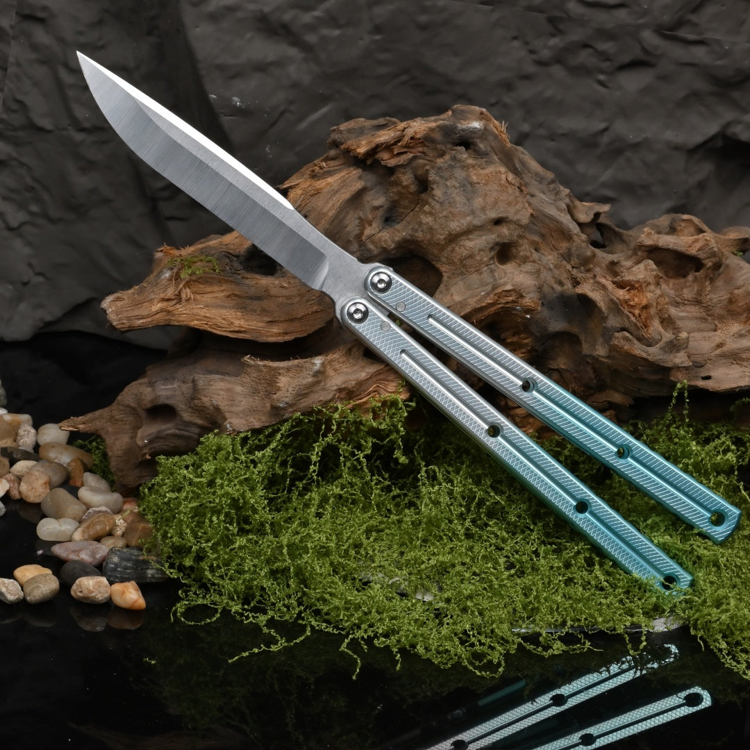 TITUS Kraken Bailisong Butterfly Trainer Knife Bushing System Jilt Free-swinging Knives