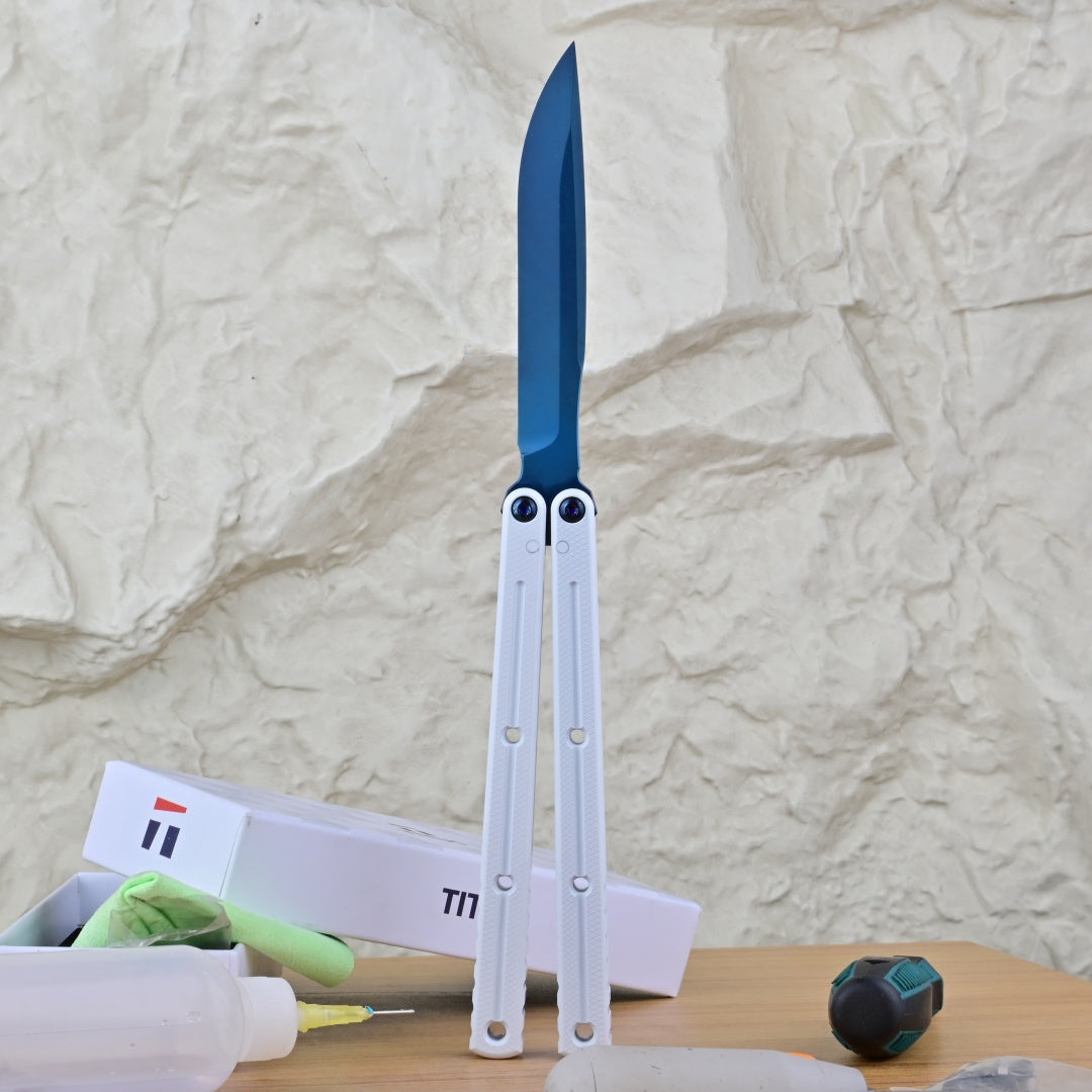 Krake raken  Winter Limited Edition Titanium‑blue Coated Blade
