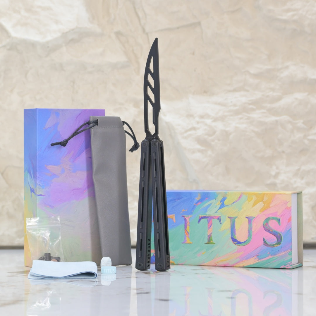 TITUS Egrets Trainer Knife Bailisong Butterfly