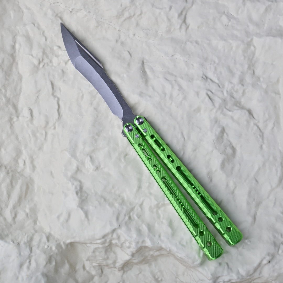 TITUS Sirius K VG10 blade Bailisong Butterfly Knife  7075 Aluminum Channel Handle  Bushing System Jilt Free-swinging Knives