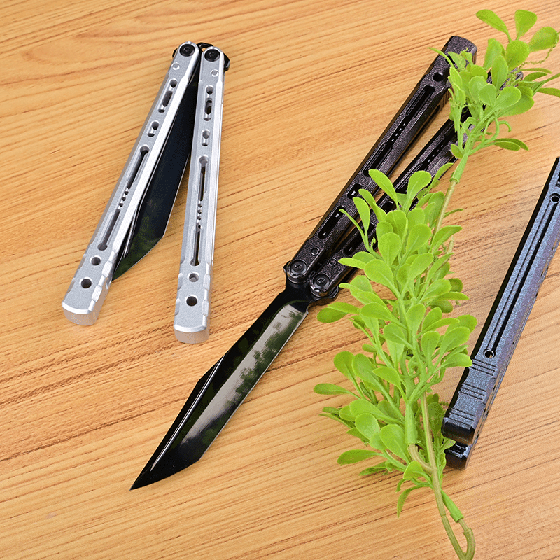 TITUS Sirius Bailisong Butterfly Knife Anodic Oxidation/Ceramic Surface 7075 Aluminum Channel Handle VG10 Blade Bushing System Jilt Free-swinging Knives