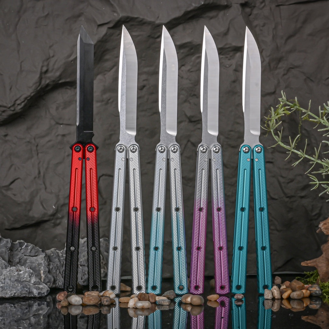 TITUS Kraken Bailisong Butterfly Trainer Knife Bushing System Jilt Free-swinging Knives
