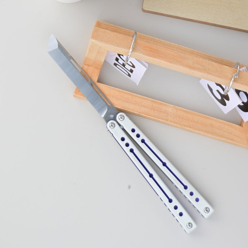 TITUS Nautilus V2  Bailisong Butterfly Trainer Knife 7075 Aluminum+G10/ Channel Handle Bushing System Jilt Free-swinging Knives