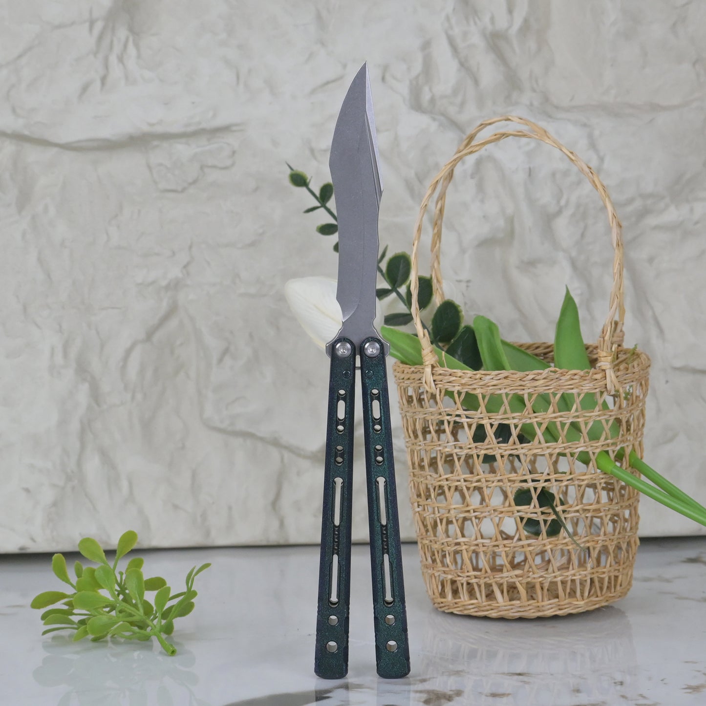 TITUS Sirius K  VG10 blade Bailisong Butterfly Knife  7075 Aluminum Channel Handle  Bushing System Jilt Free-swinging Knives