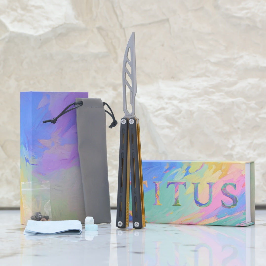 TITUS Egrets Trainer Knife Bailisong Butterfly