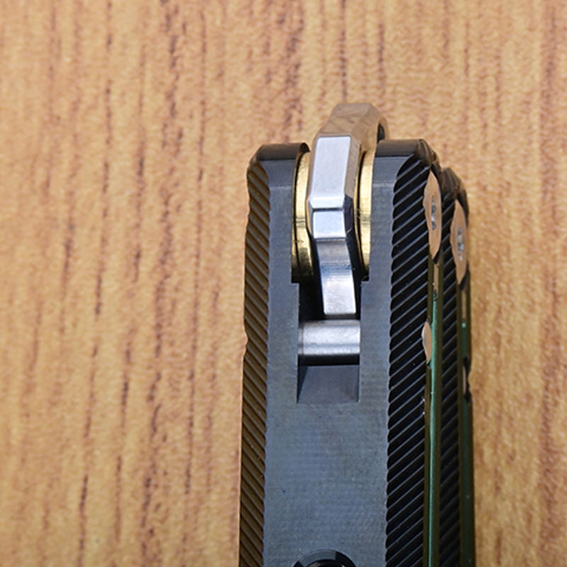 TITUS Corvus Bailisong Butterfly Knife 7075 Aluminum Channel Handle VG10 Blade Bushing System Jilt Free-swinging Knives