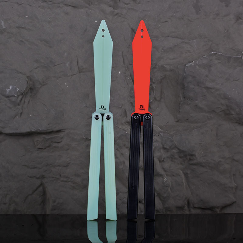 TITUS Sword Bailisong Butterfly Trainer Knife G10 Handle G10 Blade Bushing System Jilt Free-swinging Knives
