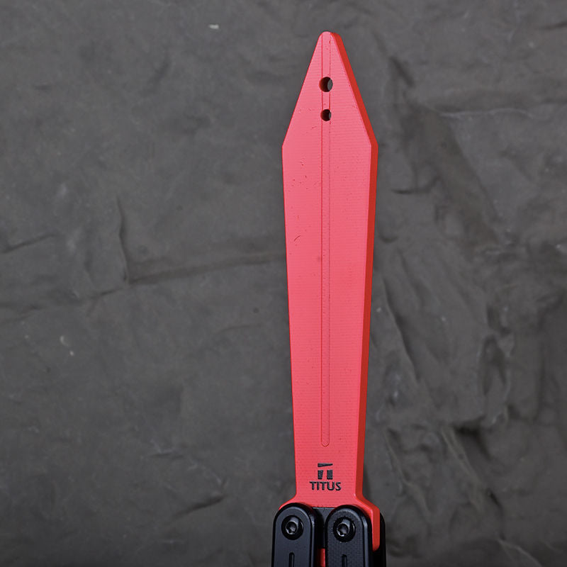 TITUS Sword Bailisong Butterfly Trainer Knife G10 Handle G10 Blade Bushing System Jilt Free-swinging Knives