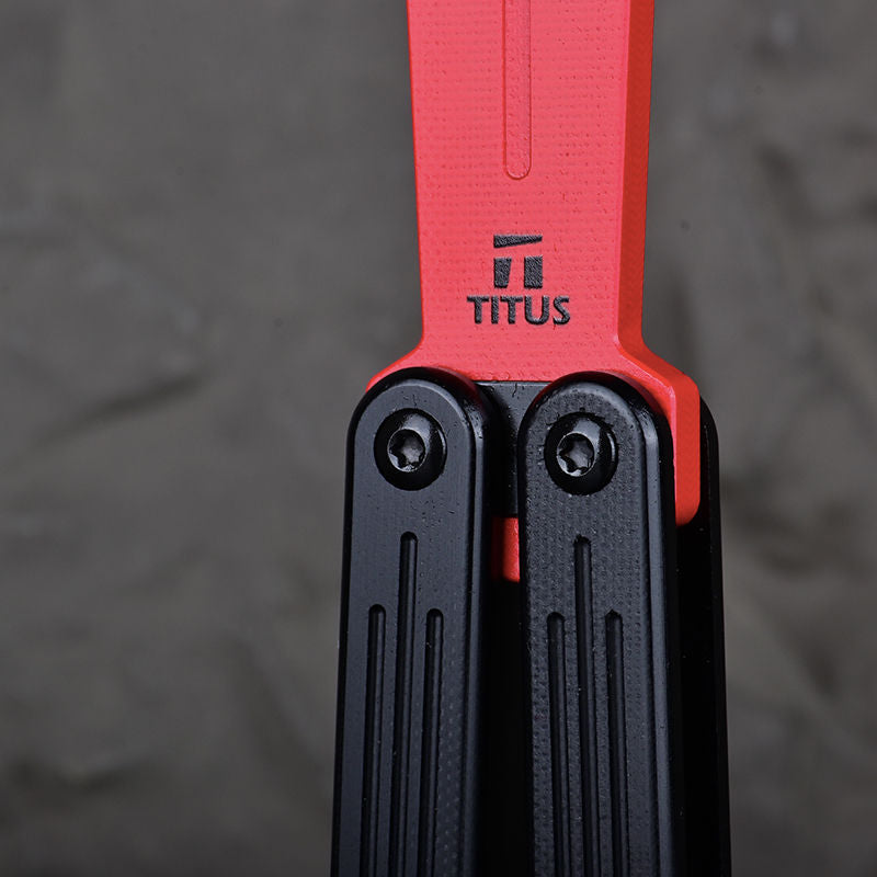 TITUS Sword Bailisong Butterfly Trainer Knife G10 Handle G10 Blade Bushing System Jilt Free-swinging Knives