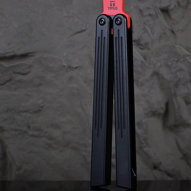 TITUS Sword Bailisong Butterfly Trainer Knife G10 Handle G10 Blade Bushing System Jilt Free-swinging Knives