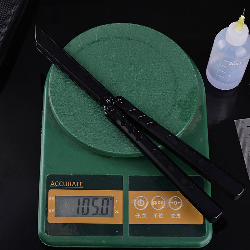 TITUS HEX Bailisong Butterfly Trainer Knife 7075 Aluminum Channel Handle Bushing System Jilt Free-swinging Knives