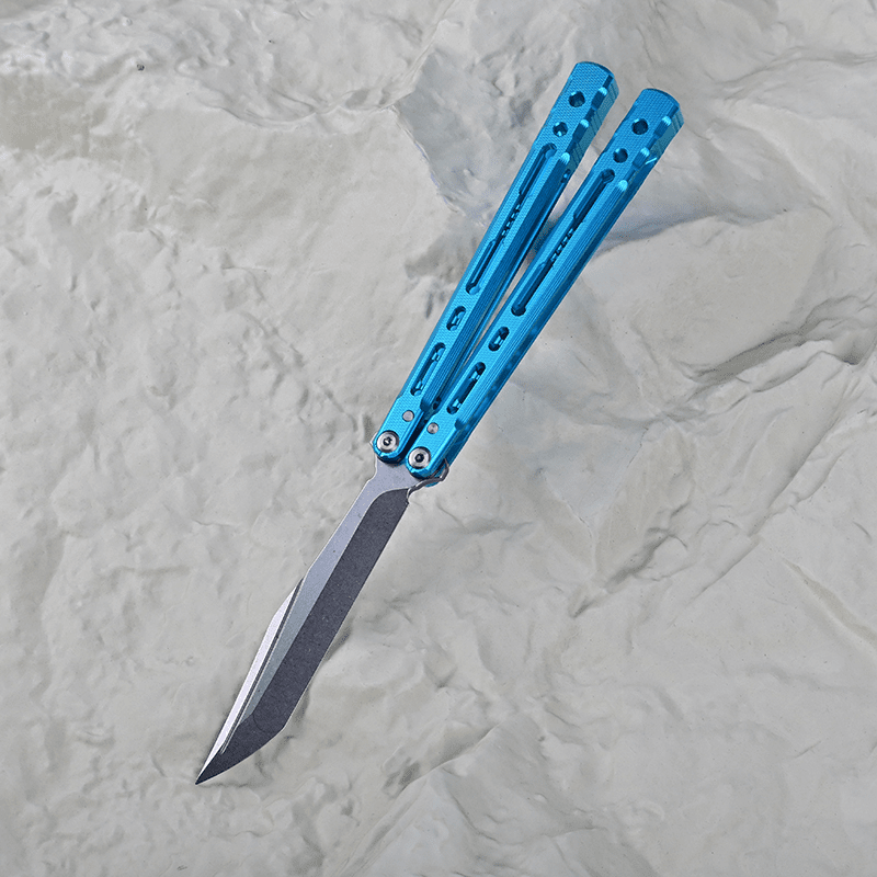 TITUS Sirius Bailisong Butterfly Knife Anodic Oxidation/Ceramic Surface 7075 Aluminum Channel Handle VG10 Blade Bushing System Jilt Free-swinging Knives