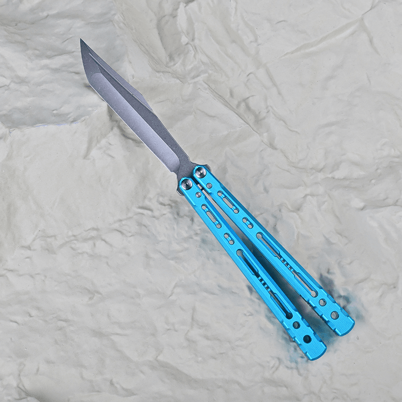 TITUS Sirius Bailisong Butterfly Knife Anodic Oxidation/Ceramic Surface 7075 Aluminum Channel Handle VG10 Blade Bushing System Jilt Free-swinging Knives