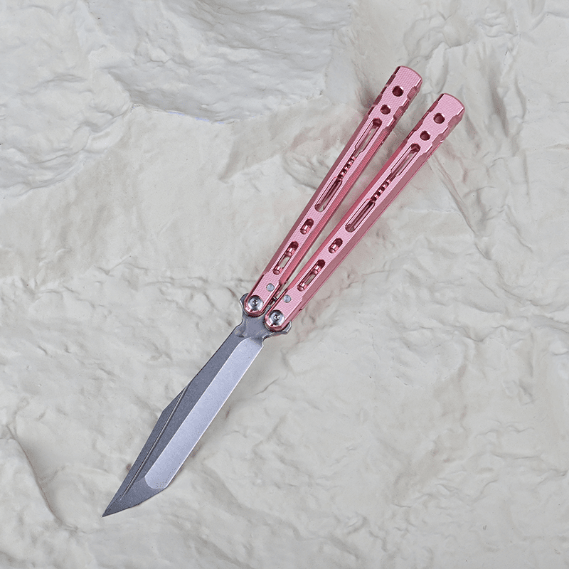TITUS Sirius Bailisong Butterfly Knife Anodic Oxidation/Ceramic Surface 7075 Aluminum Channel Handle VG10 Blade Bushing System Jilt Free-swinging Knives