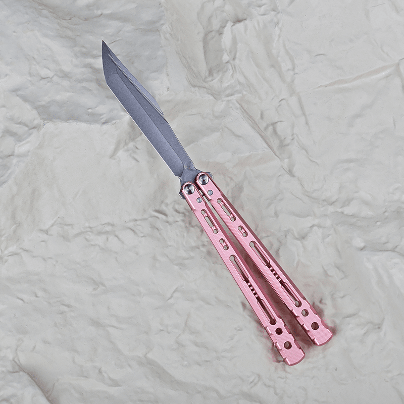 TITUS Sirius Bailisong Butterfly Knife Anodic Oxidation/Ceramic Surface 7075 Aluminum Channel Handle VG10 Blade Bushing System Jilt Free-swinging Knives