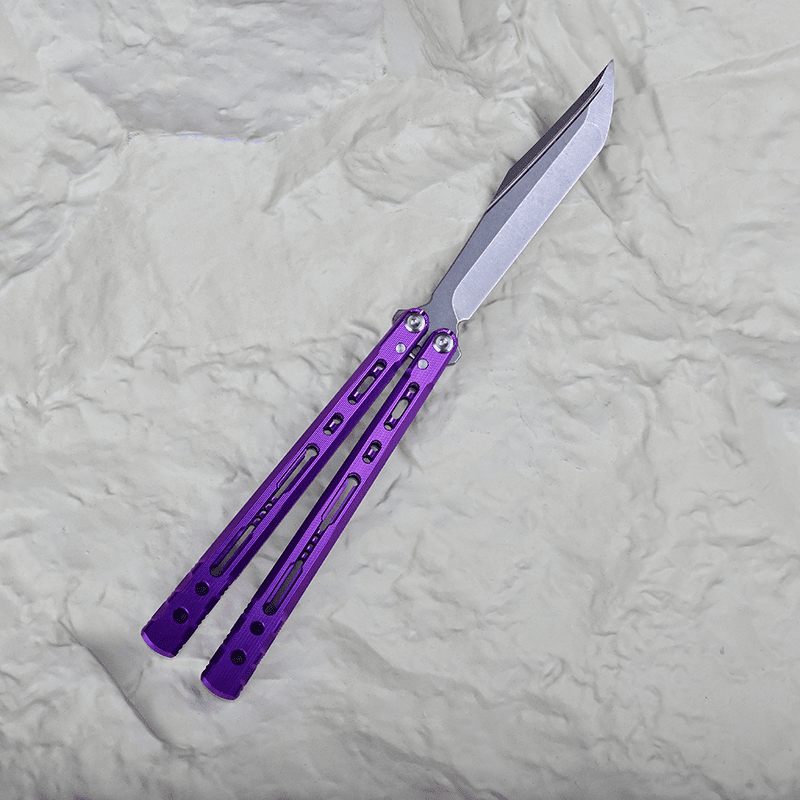 TITUS Sirius Bailisong Butterfly Knife Anodic Oxidation/Ceramic Surface 7075 Aluminum Channel Handle VG10 Blade Bushing System Jilt Free-swinging Knives