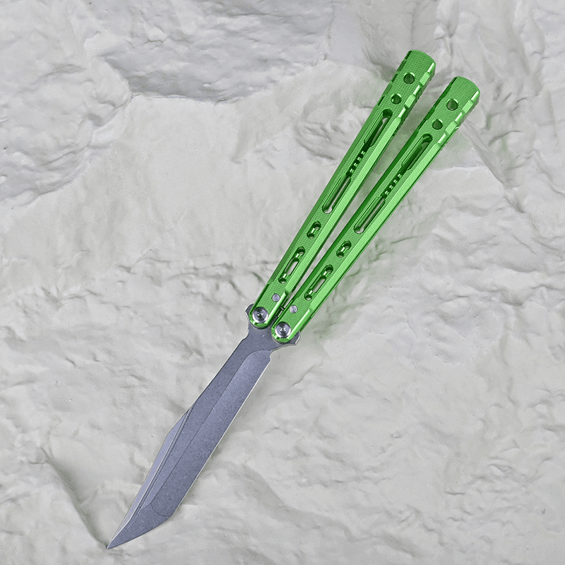 TITUS Sirius Bailisong Butterfly Knife Anodic Oxidation/Ceramic Surface 7075 Aluminum Channel Handle VG10 Blade Bushing System Jilt Free-swinging Knives