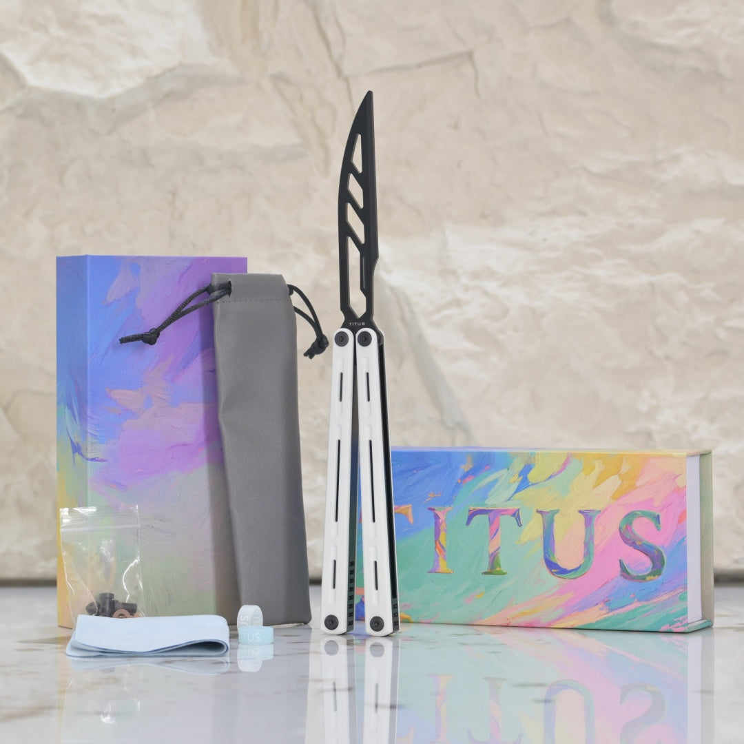 TITUS Egrets Trainer Knife Bailisong Butterfly