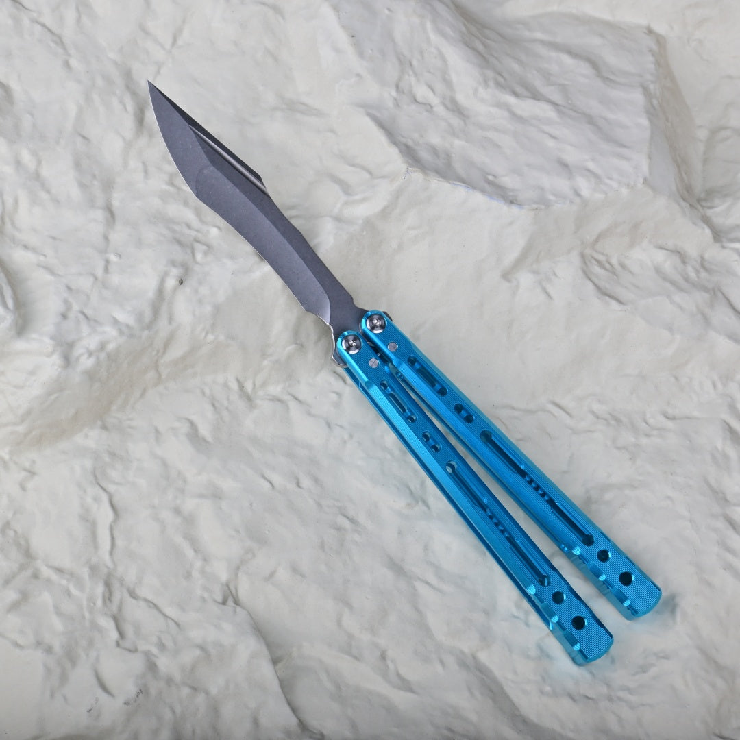 TITUS Sirius K VG10 blade Bailisong Butterfly Knife  7075 Aluminum Channel Handle  Bushing System Jilt Free-swinging Knives
