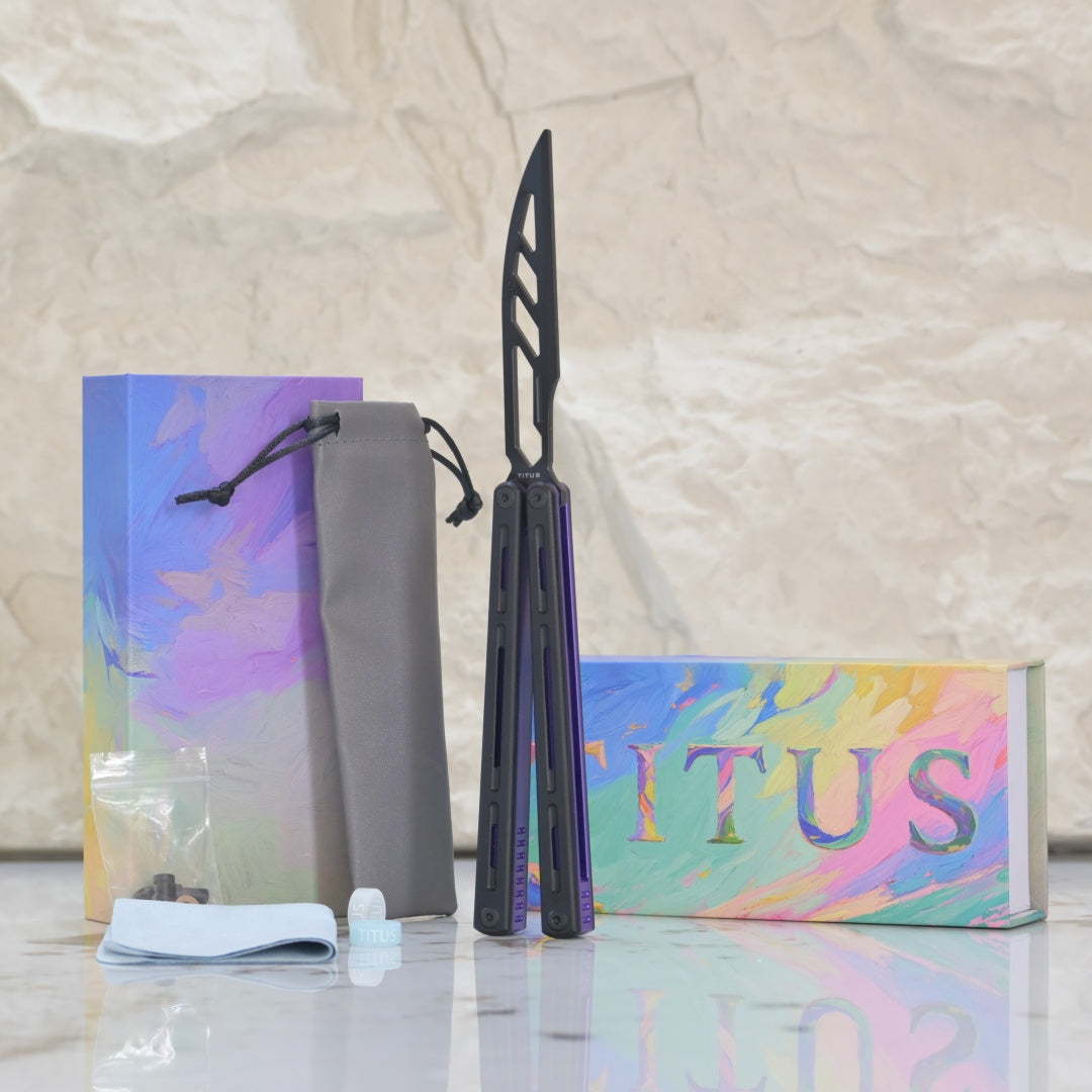 TITUS Egrets Trainer Knife Bailisong Butterfly