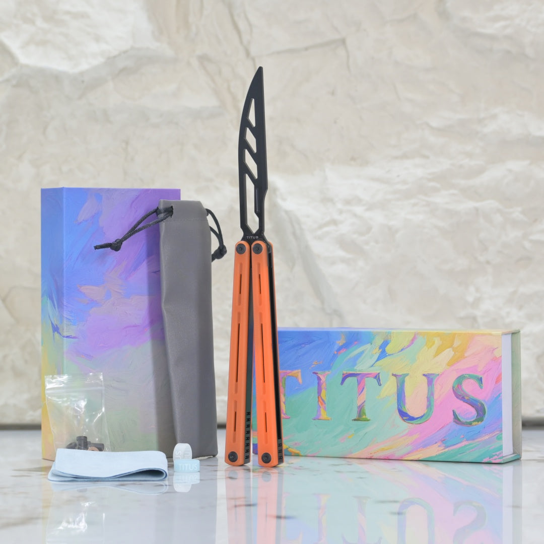 TITUS Egrets Trainer Knife Bailisong Butterfly