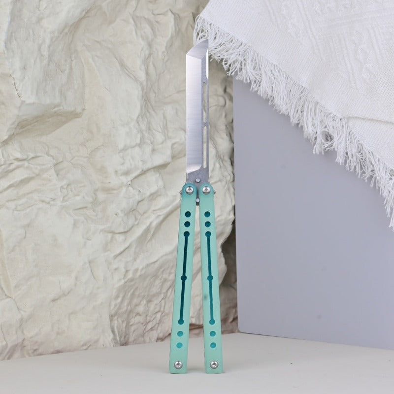 TITUS Nautilus V2  Bailisong Butterfly Trainer Knife 7075 Aluminum+G10/ Channel Handle Bushing System Jilt Free-swinging Knives