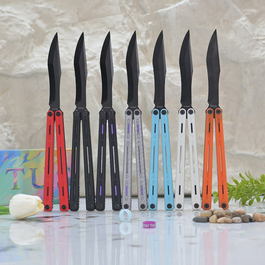 TITUS Egrets black Bailisong Butterfly Trainer Knife