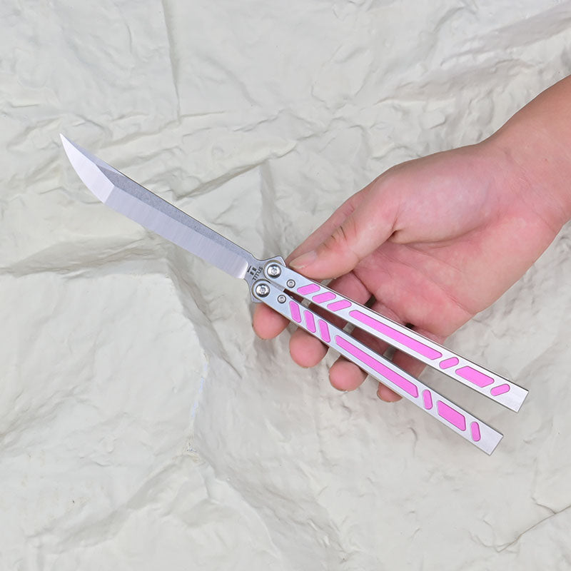 TITUS Barebones BB V3 3D pink handle silver drop 
