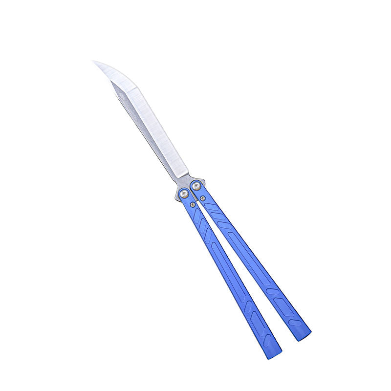 TITUS Barebones BB V3 blue handle silver drop 