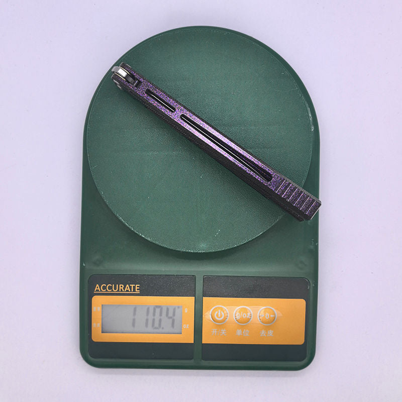 TITUS Renard Bailisong Butterfly Knife Ceramic Surface 7075 Aluminum Channel Handle VG10 Blade Bushing System Jilt Free-swinging Knives